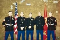 Col. Kirk Mullins, second from left, is pictured above at his commissioning ceremony in Richmond, Ind., in Dec. 1993. Mullins was commissioned as a Marine Corps officer in 3/24 Company K alongside his three best friends, 2Lt. Shawn Coll, Cpl. Bret Hart and Sgt. Randy Hoffman. Mullins retired from the U.S. Marine Corps after 31 years of faithful service on Sept. 29, 2022, at a ceremony at Marine Corps Base Quantico’s 395-acre Transportation Demonstration Support Area.
