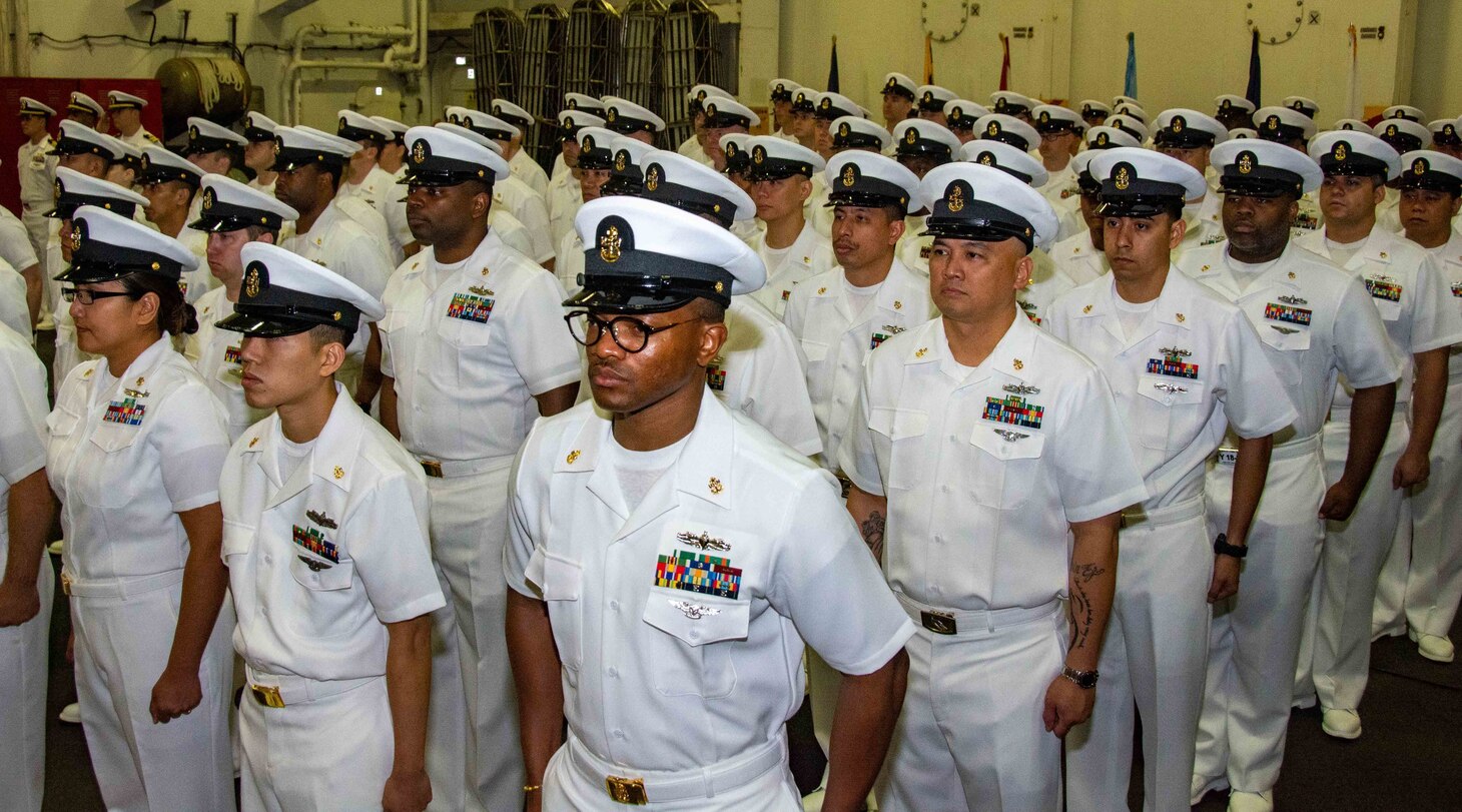 USS Ronald Reagan conducts Change of Command at Sea > Commander