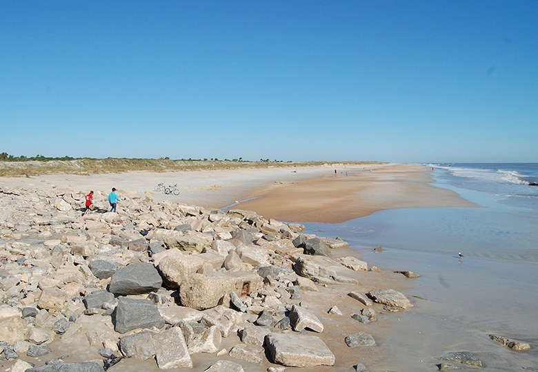 USACE Jacksonville dispatched seven inspection teams around the state Oct. 2 to conduct preliminary coastal damage assessments at the sites of federal coastal storm risk management projects. (USACE photo by David Ruderman)