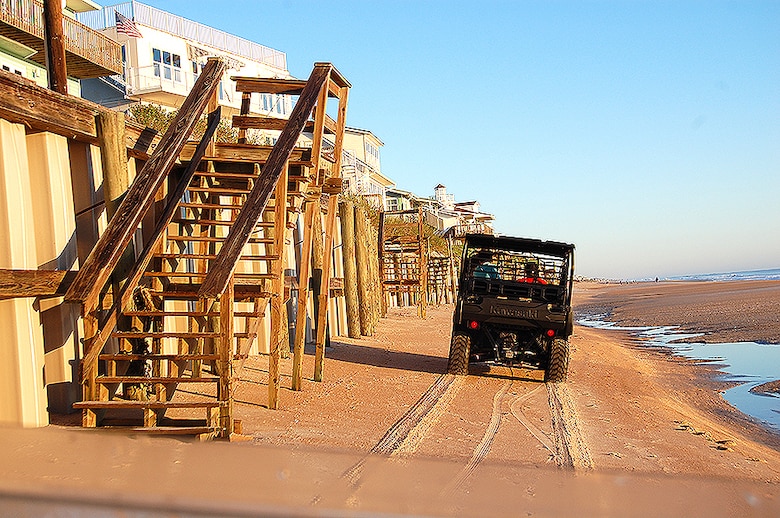 USACE Jacksonville dispatched seven inspection teams around the state Oct. 2 to conduct preliminary coastal damage assessments at the sites of federal coastal storm risk management projects. (USACE photo by David Ruderman)