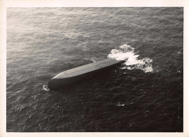 1942 - SS Venore after being torpedoed off North Carolina