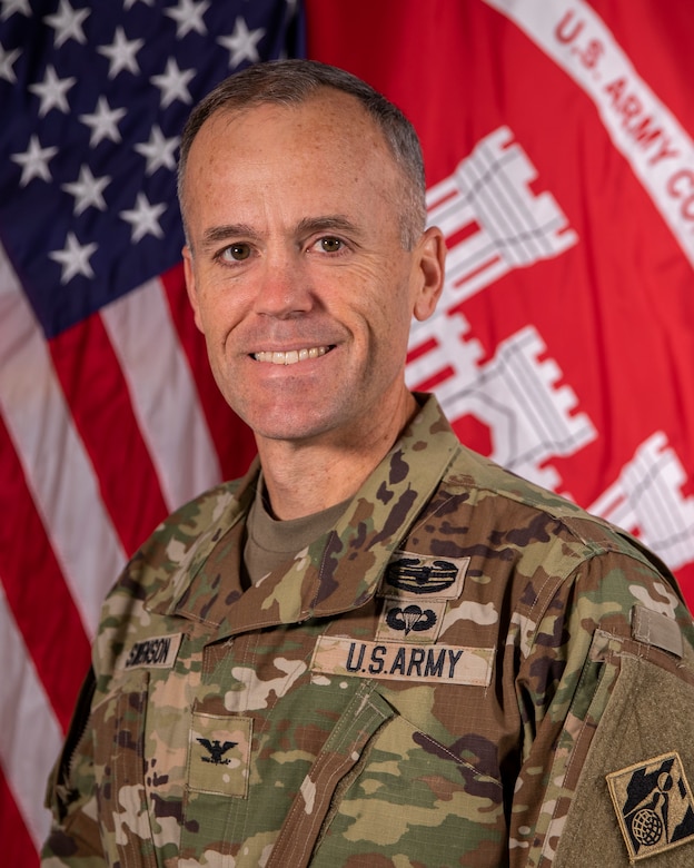 Col. Eric Swenson, 67th U.S. Army Corps of Engineers, St. Paul District commander and district engineer.