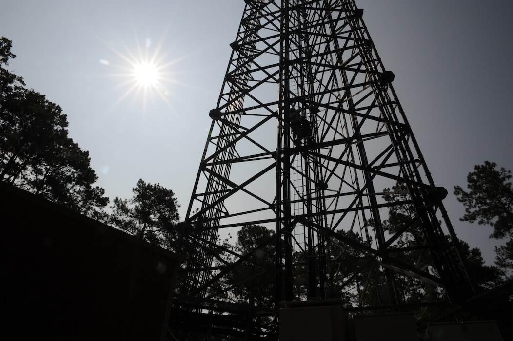 climb the radio frequency tower for training