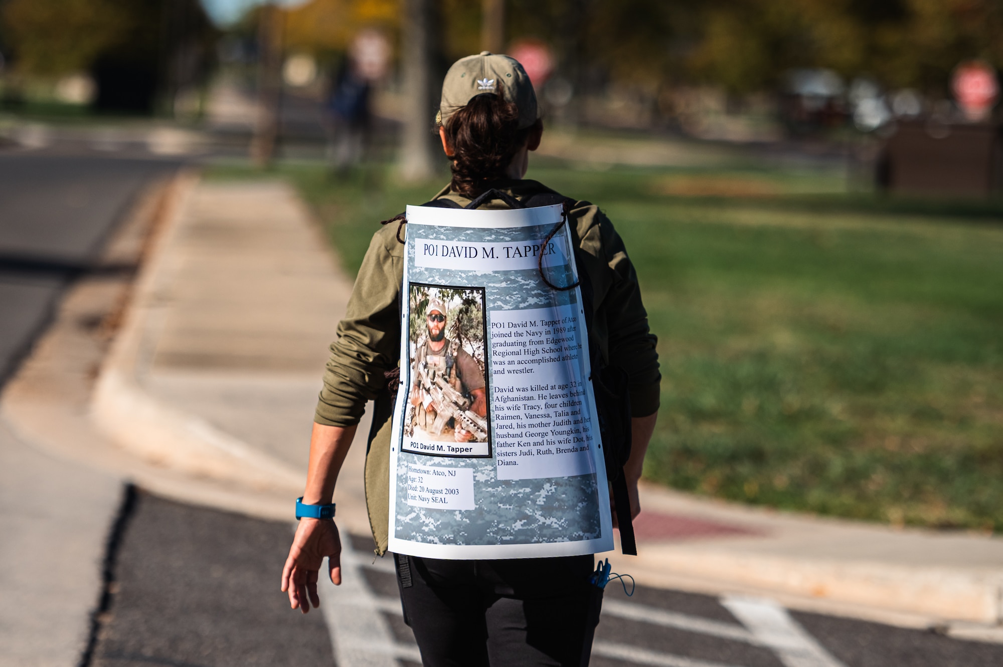 The Joint Base MDL First Sergeant Council led the ruck march initiative to honor Gold Star Families and their loved ones who lost their lives while serving their country.