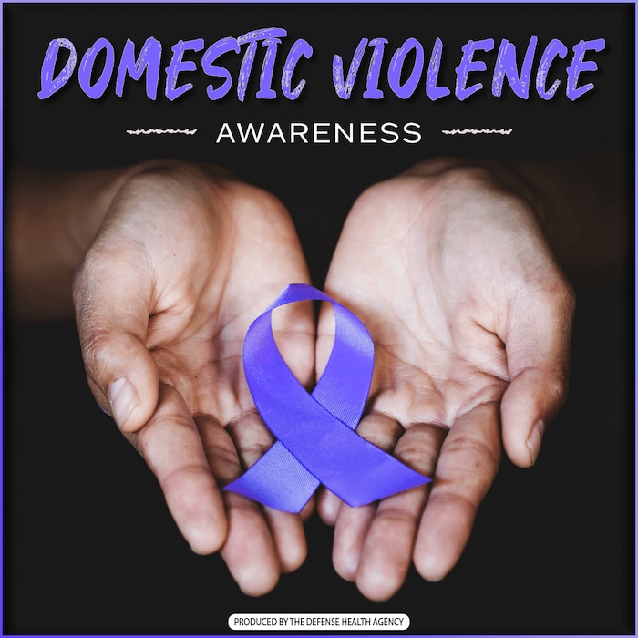 purple ribbon, hands holding purple ribbon, DVAM, Domestic Violence Awareness Month