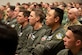 Exercise participants attend a Red Flag-Alaska 23-1 welcome briefing