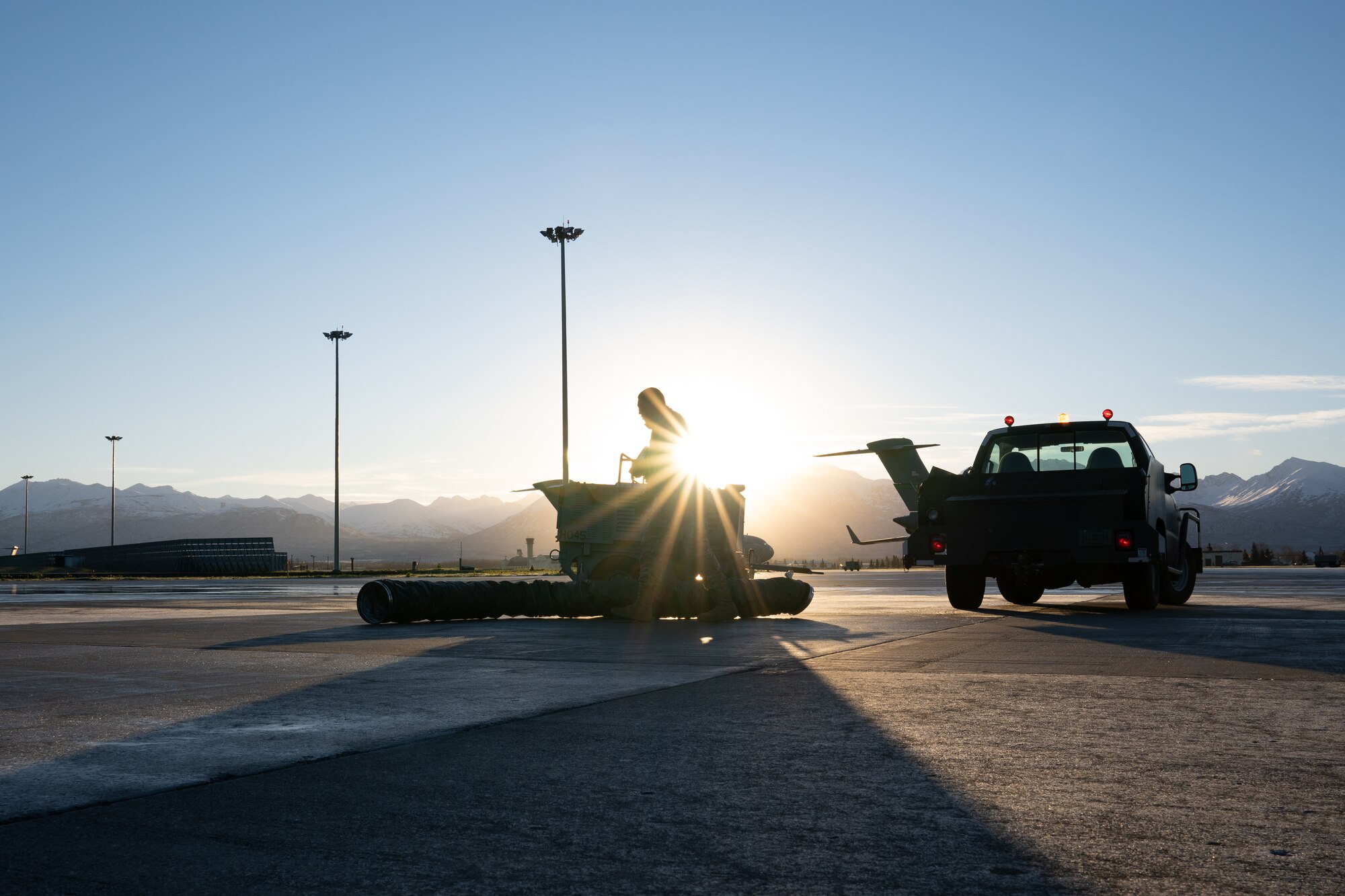 A U.S. Air Force maintainer