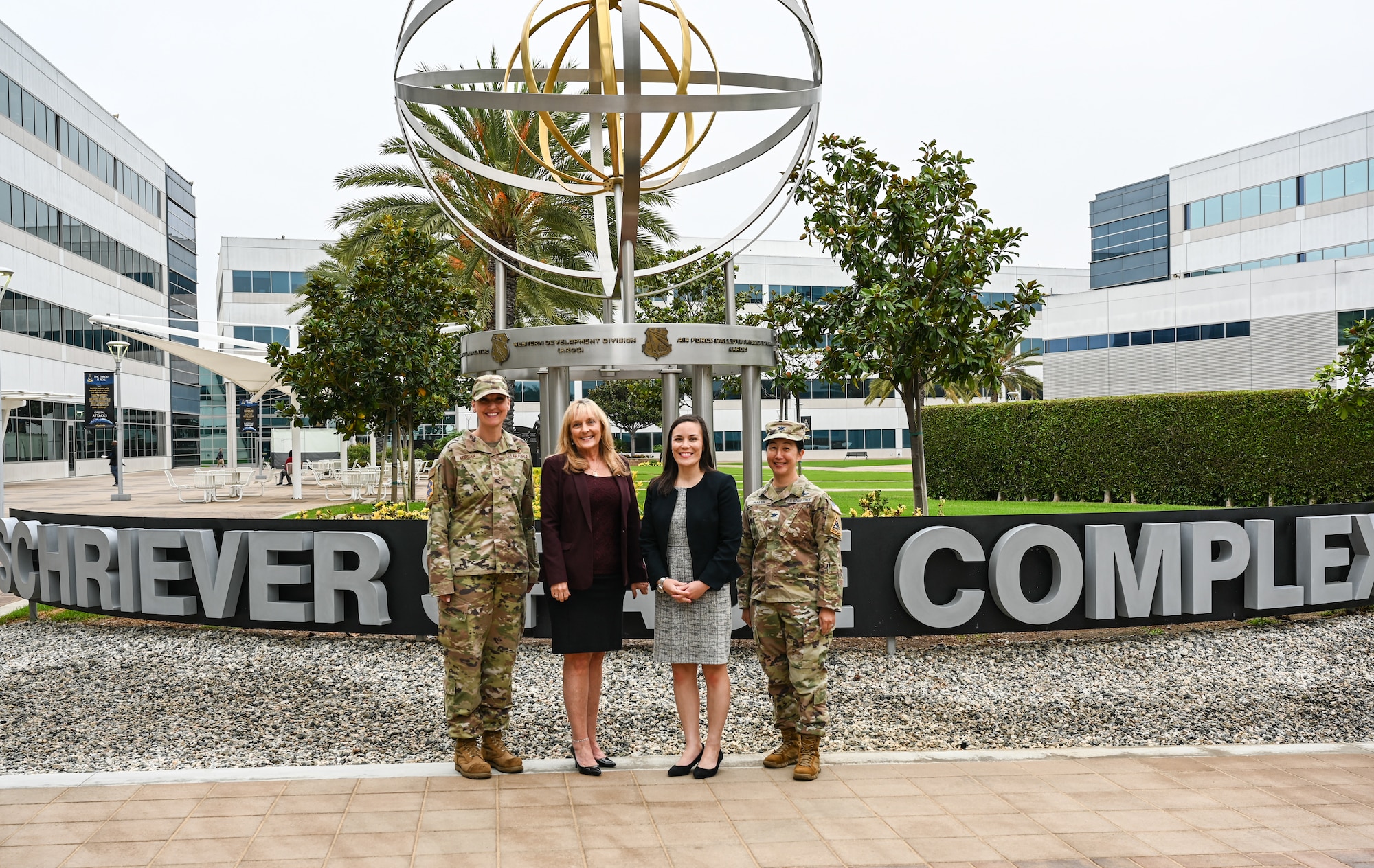 Under Secretary of the Air Force, Gina Ortiz Jones, visits Space Systems Command in El Segundo, Calif., Oct. 11, 2022. During the visit, Jones was shown how the command is utilizing what already exists, buying what it can and building what it must to strategically get after the threat by 2026. (U.S. Space Force Photo by 1st Lt Katelin Robinson)
