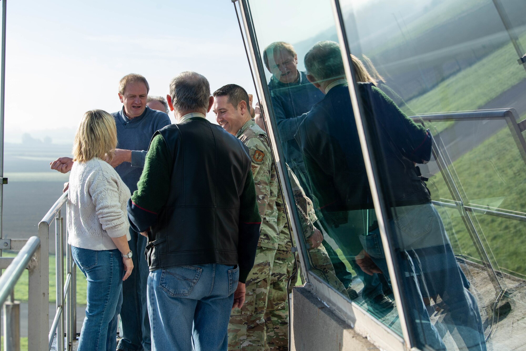 Farmers visit air traffic control tower