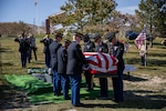 The Utah National Guard Honor Guard conducts funeral honors for the surviving family of U.S. Army Air Corps Sgt. Elvin L. Phillips, an Airman who was killed 79 years ago during World War II. Family from several states, friends, first responders, and service members gathered to render respect during the funeral at Utah Veterans Cemetery & Memorial Park in Bluffdale, Utah, Oct. 11, 2022.