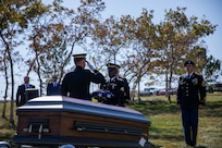 The Utah National Guard Honor Guard conducts Funeral Honors for the surviving family of U.S. Army Air Corps Sgt. Elvin L. Phillips, an Airman who was killed 79 years ago during World War II. Family from several states, friends, first responders, and service members gathered to render respect during the funeral at Utah Veterans Cemetery & Memorial Park in Bluffdale, Utah, Oct. 11, 2022. (U.S. Army National Guard Photo by Staff Sgt. Jordan Hack)