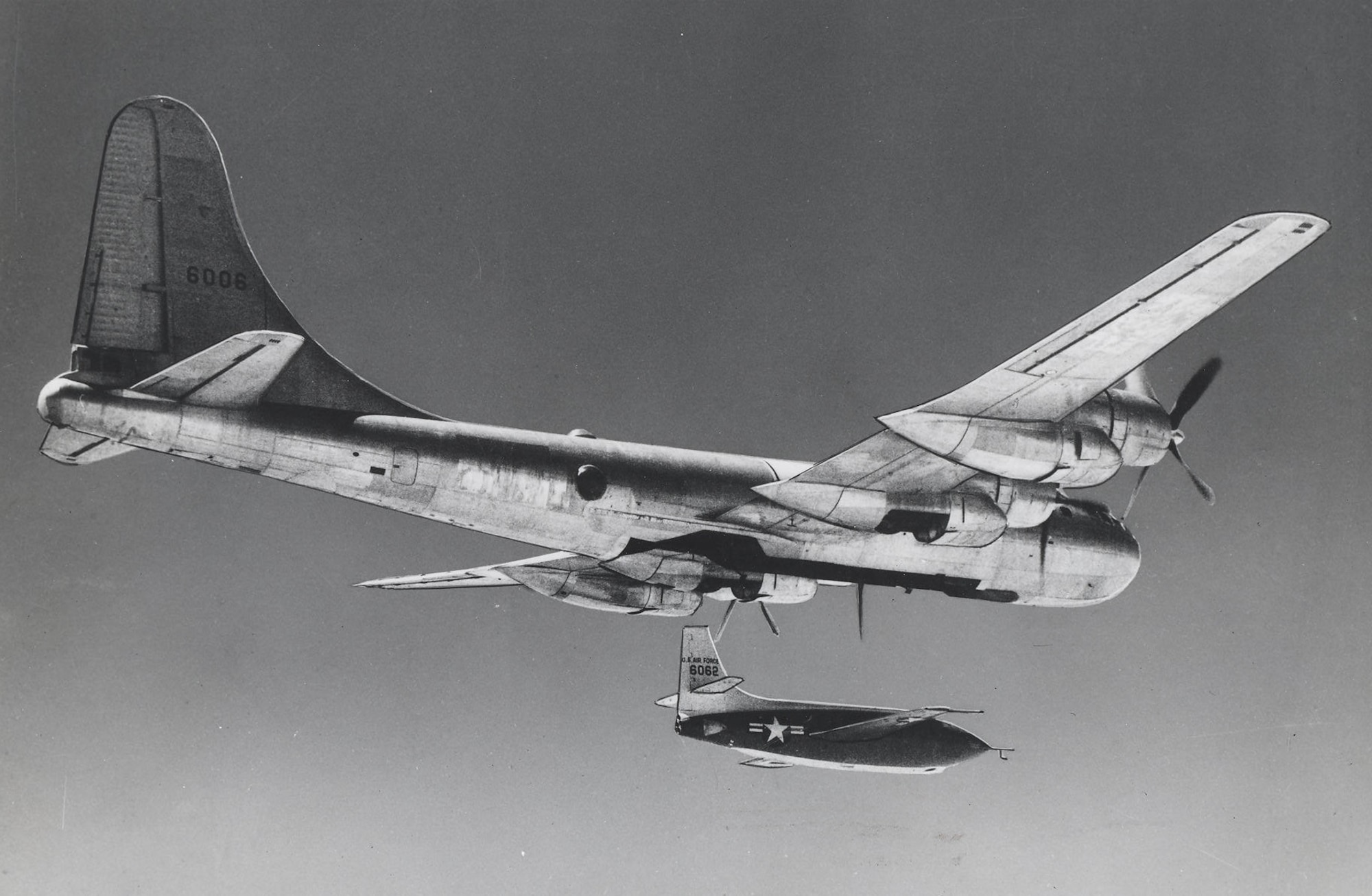 Photo of B-29 dropping X-1 #6062