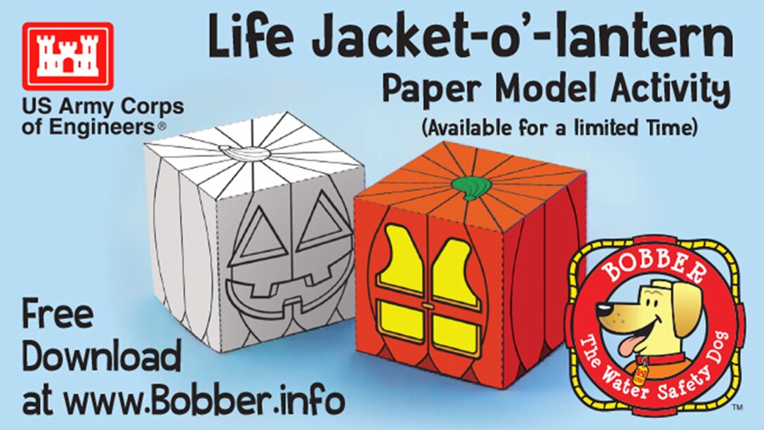 Looking for a fun activity? Download Bobber's Life Jacket-o'-lantern paper model activity at www.Bobber.info. Available now but only for a limited time!