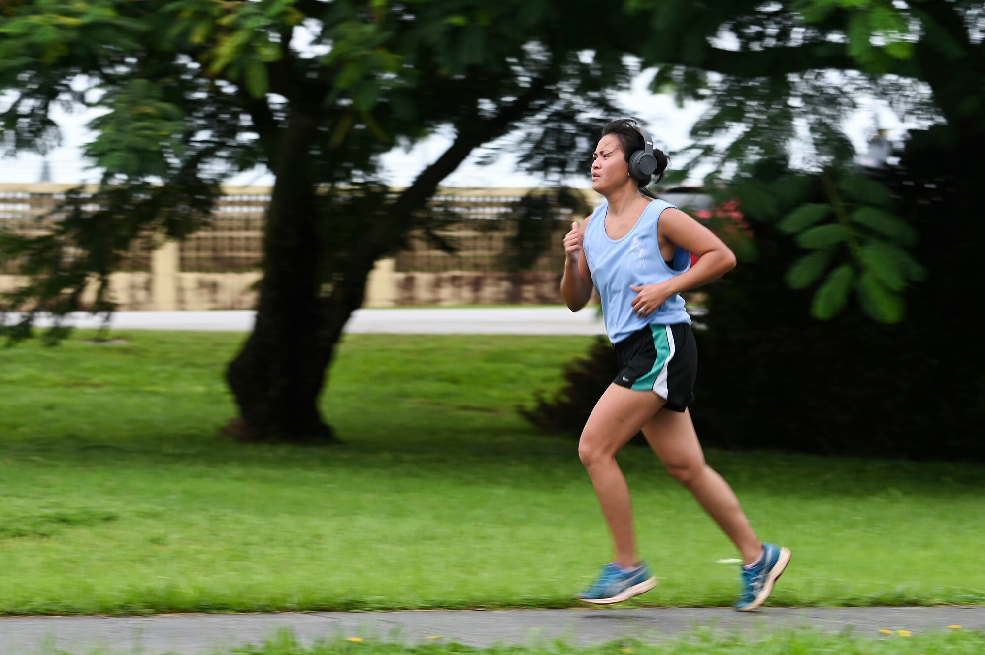 An Airman running