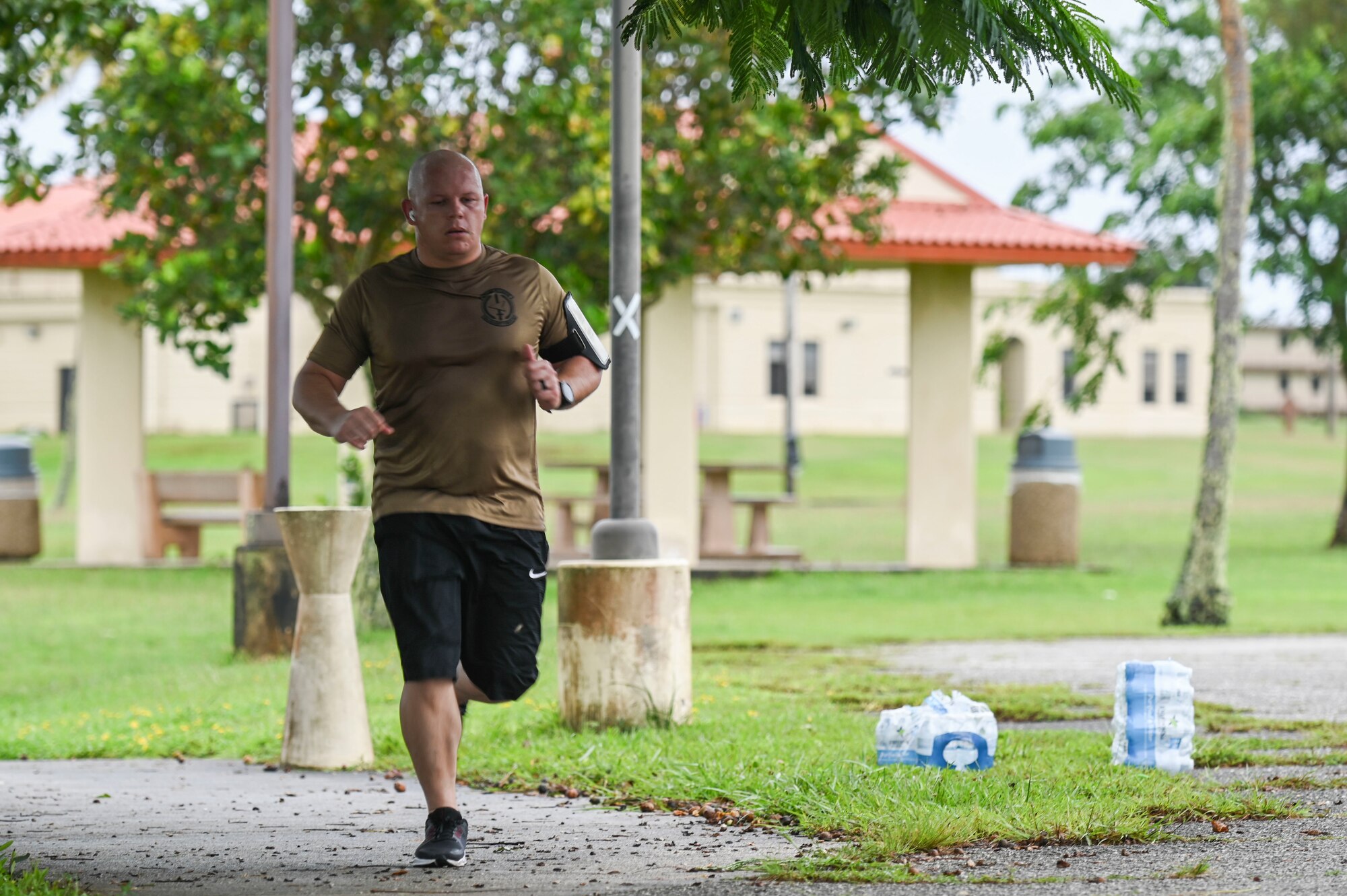 An Airman running