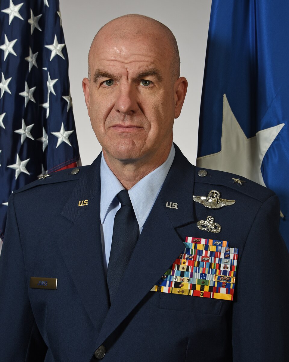 The portrait of U.S. Air Force Brig. Gen. Edward Jones, assistant adjutant general - air.