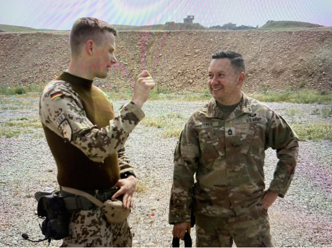 Master Sgt. Sammy Jones (right)