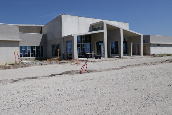 As of October 14, 2022 the new 325th Force Support Squadron Child Development Center continues construction at Tyndall Air Force Base. The completion of the new CDC facility will mark a massive milestone in Tyndall’s rebuilding efforts toward becoming the Installation of the Future. (USACE photo Chuck Walker)