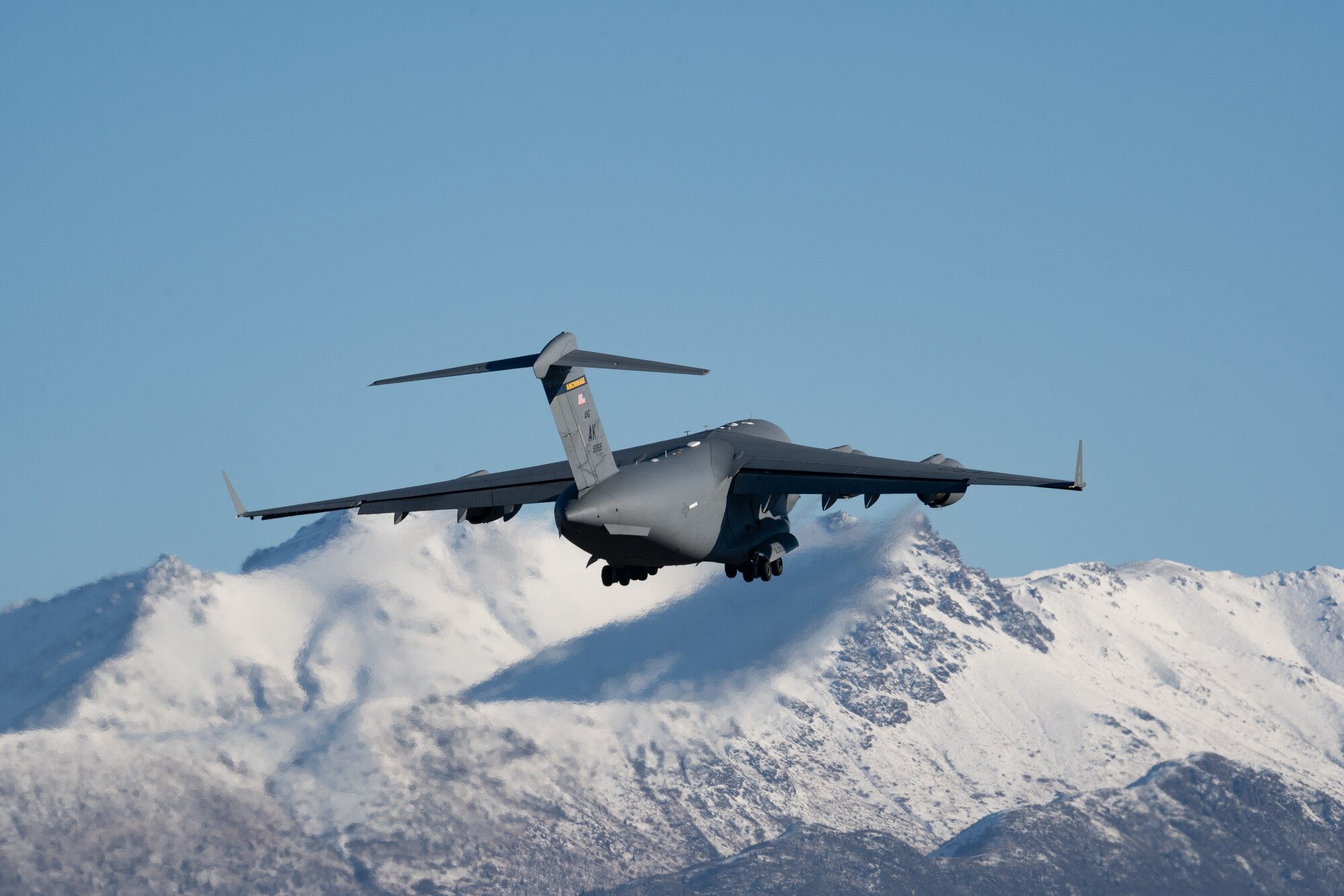 U.S. Air National Guard C-17 Globemaster III taking off