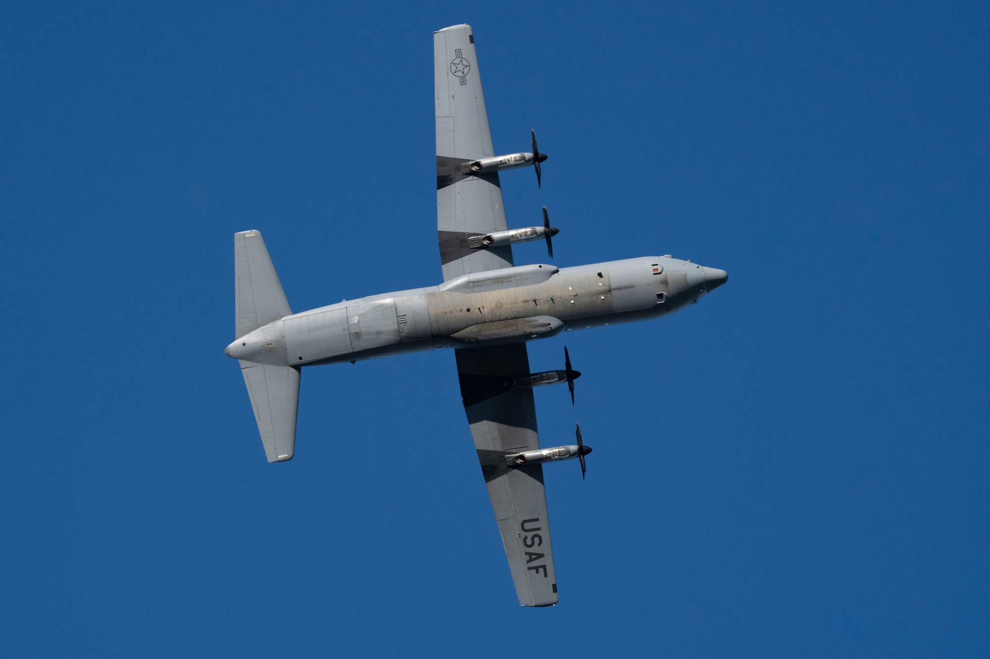 U.S. Air Force C-130J Super Hercules flying