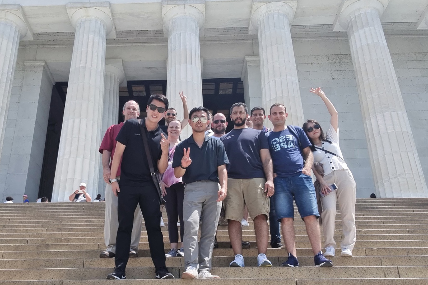 Students pose for group photo.