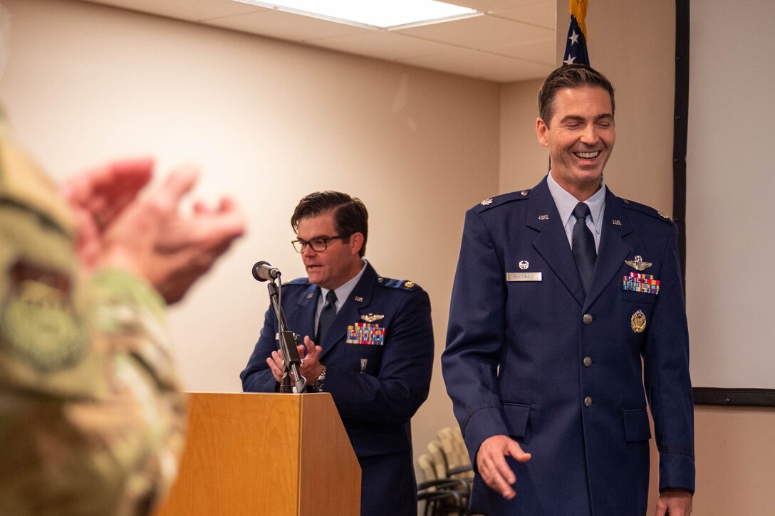 300 AS says farewell to Parker, welcomes McDonald during a change of command ceremony
