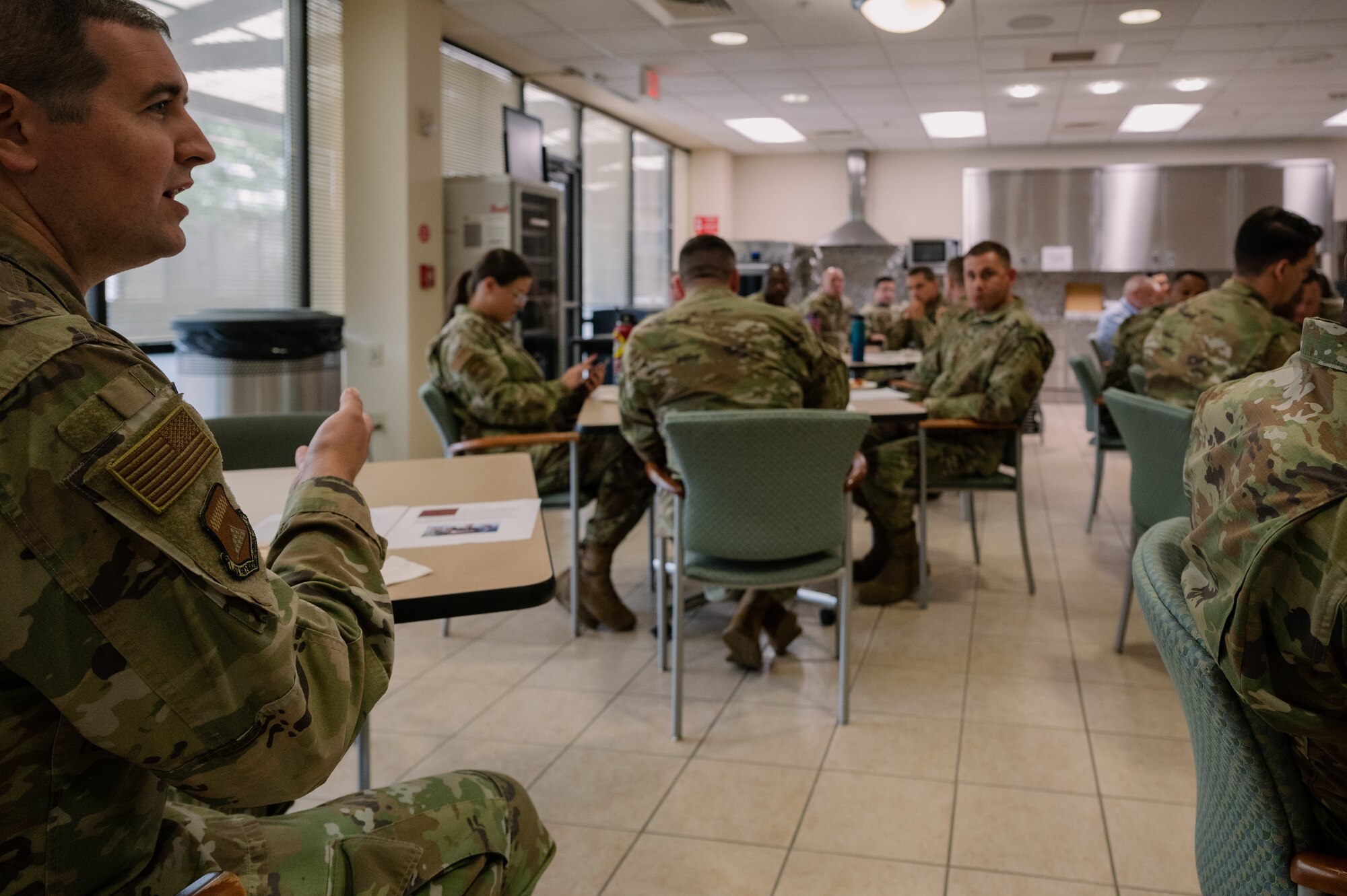 Chaplain facilitates luncheon