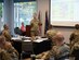 Col. Michael Fea briefs people.