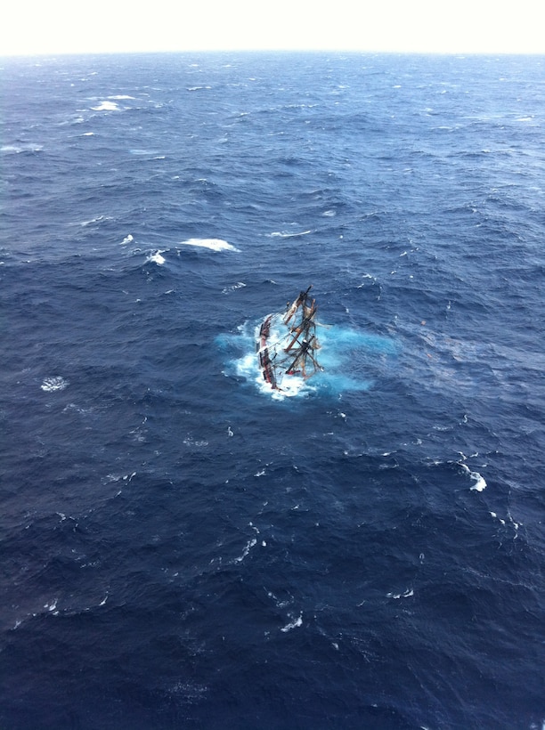 Wreck of HMS Bounty, 2012