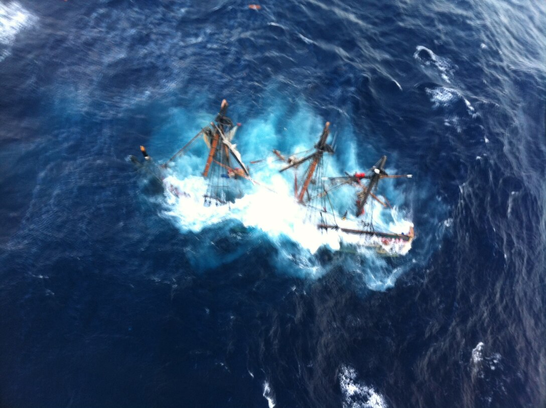 Wreck of HMA Bounty, 2012