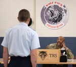 Flights must request permission from the "Snake Pit" so there is control of how many flights enter and exit the dining facility ensuring the area does not become overwhelmed with too many people at one time.