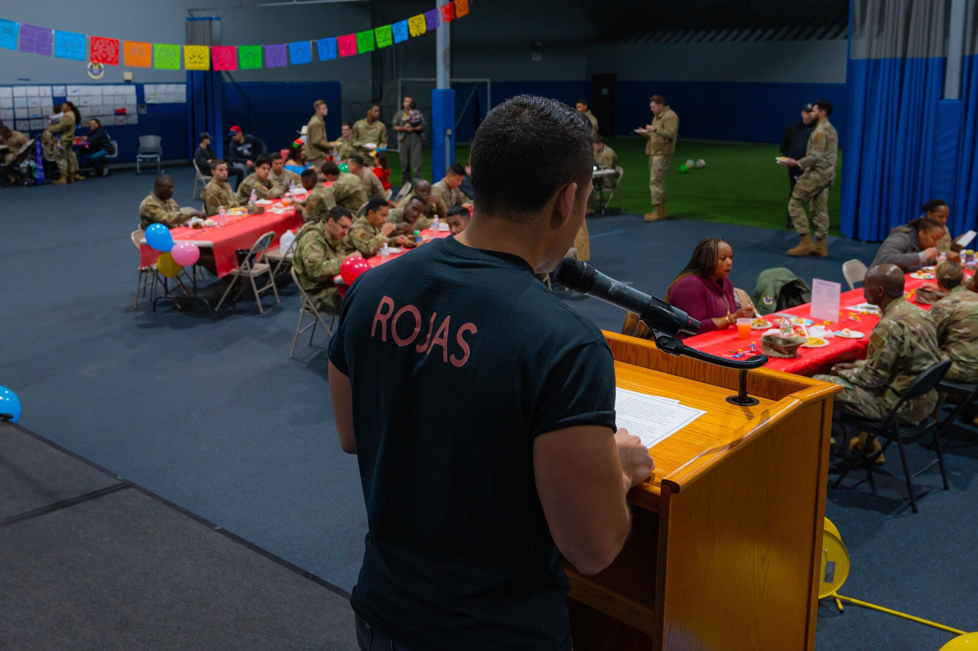 Members of Team Minot celebrate Hispanic Heritage Month at Minot Air Force Base, North Dakota, Oct. 14, 2022. Hispanic Heritage month is observed to celebrate the history and culture of the U.S. Latinx and Hispanic communities.