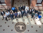 Naval Surface Warfare Center, Philadelphia Division hosts its annual Science, Technology, Engineering and Mathematics (STEM) Summer Intern Poster Session on July 28, 2022. Pictured are the STEM interns who presented their projects in person. (U.S. Navy photo by Gary Ell/Released)