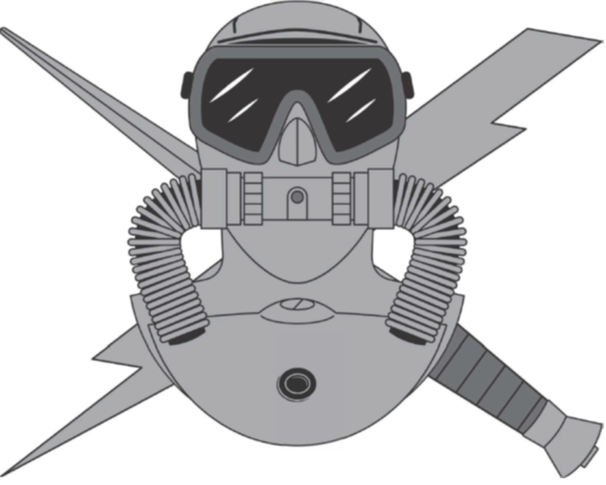The Air Force Combat Diver badge is pictured. (U.S. Air Force graphic)