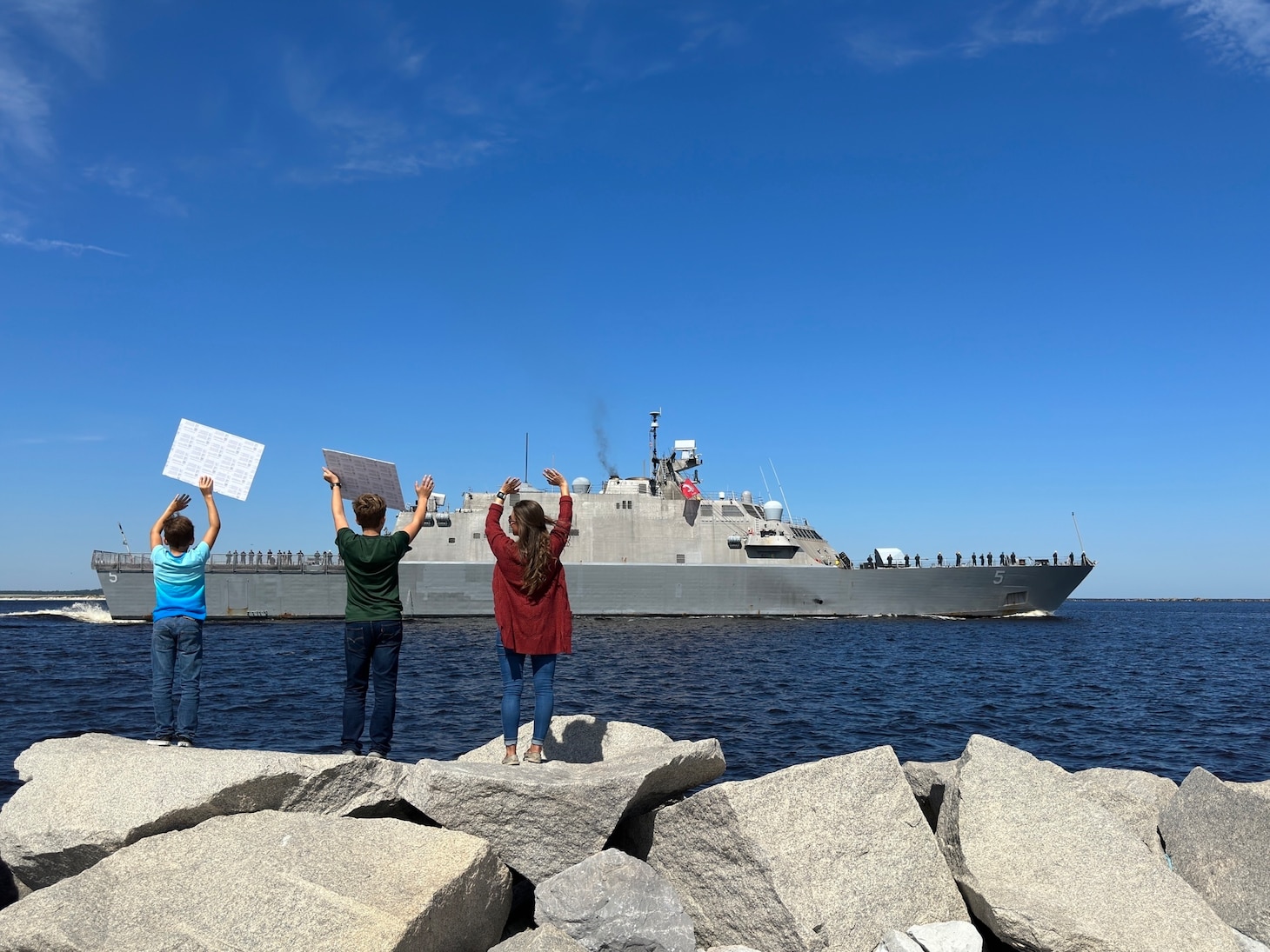 USS Milwaukee (LCS 5) departs Naval Station Mayport.