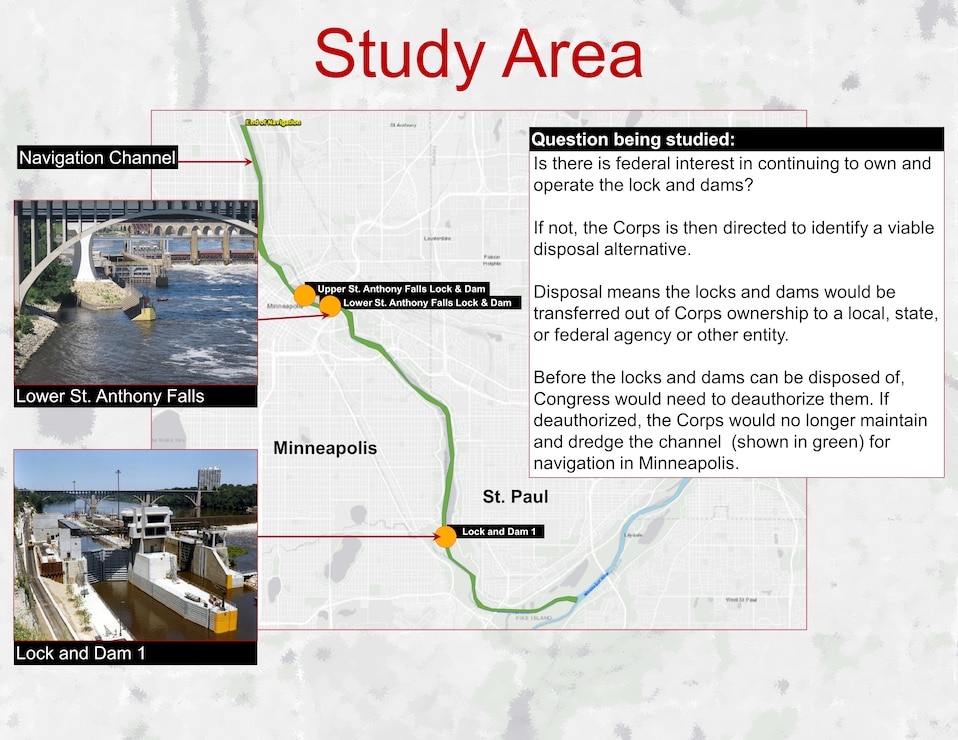 Presentation slides on the Minneapolis locks disposition studies