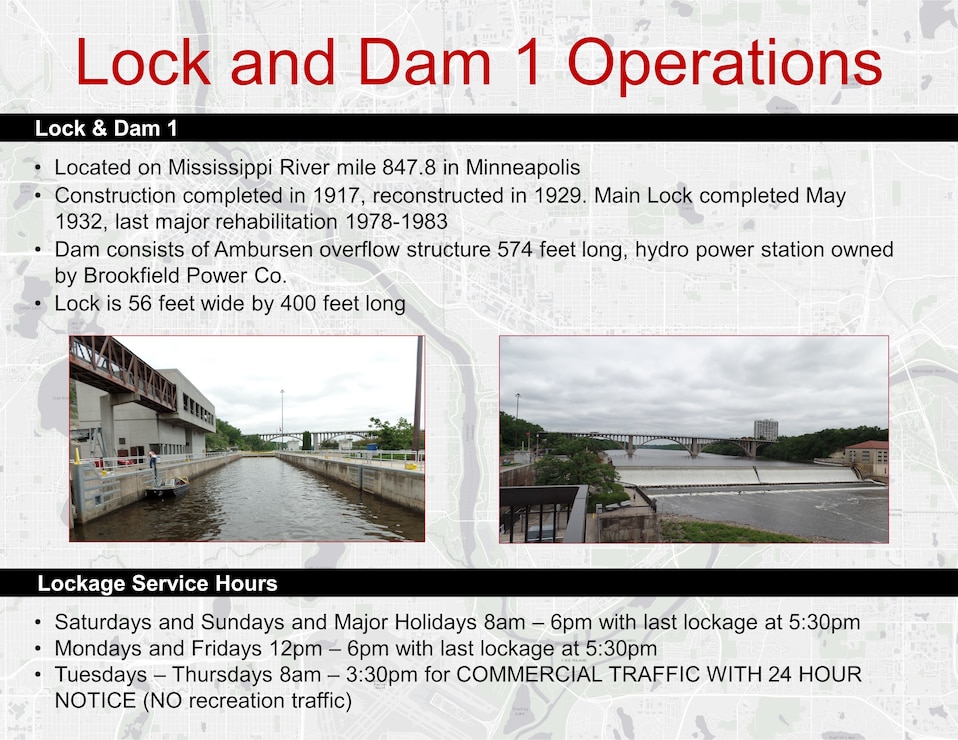 Presentation slides on the Minneapolis locks disposition studies