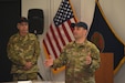 Brig. Gen. Richard W. Corner, II, Commanding General, 85th United States Army Reserve Support Command, addresses staffs during the 85th USARSC’s Brigade Command Team Training at Arlington Heights, Illinois, October 15, 2022.