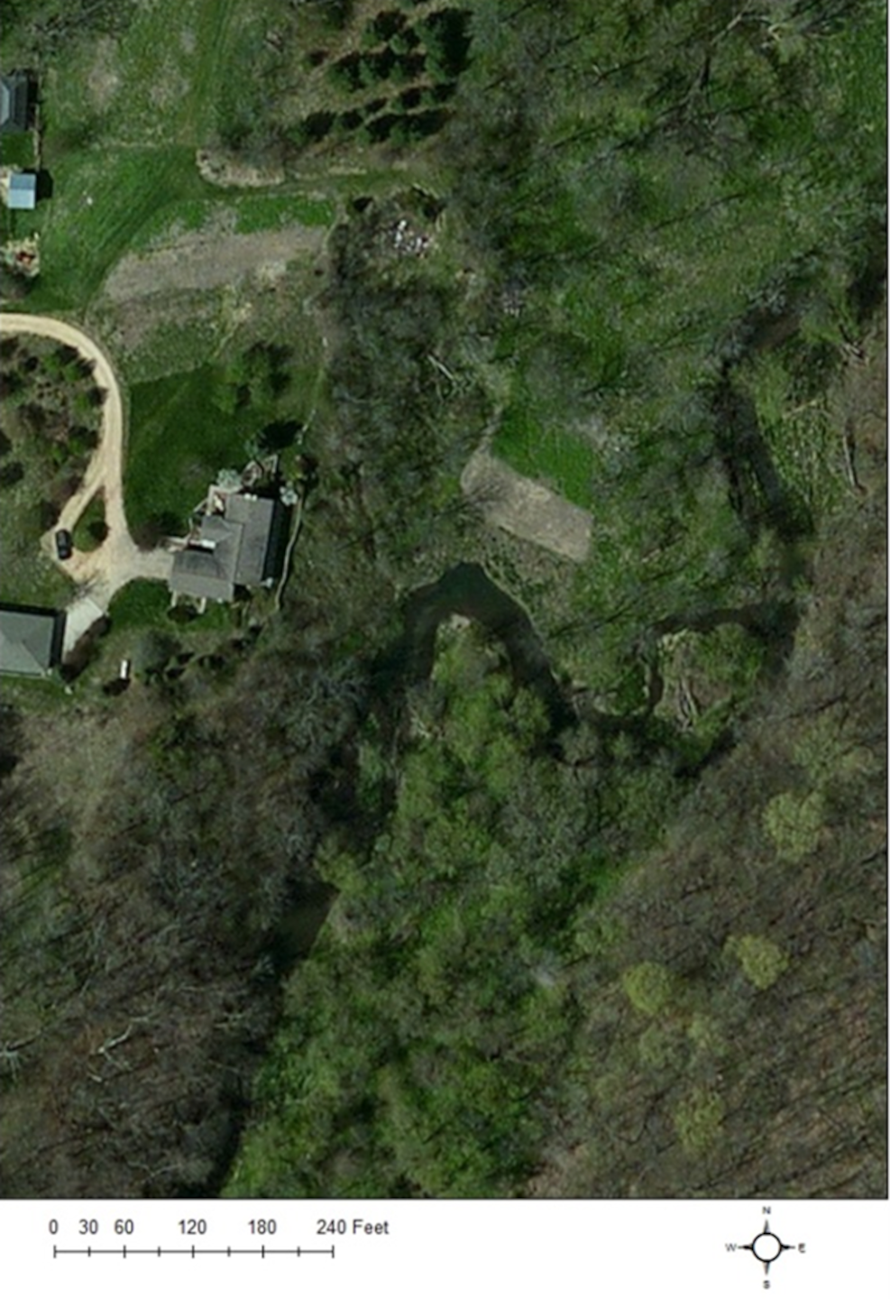 Figure 5.  Black Walnut Creek erosion site, near Byron, IL