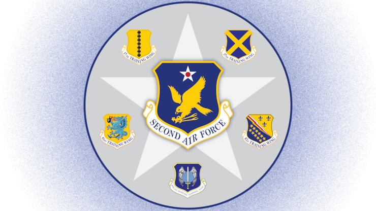 Second Air Force unit logos
