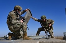 Members of the 91st Security Forces Group clear the Launcher Support Building (LSB) during Exercise Bully Vigilance at Minot Air Force, North Dakota, Oct. 13, 2022. Exercises like BV provide training opportunities for components, units and task forces to deter, and if necessary defeat, a military attack against the United States and to employ forces as directed by the President. (U.S. Air Force photo by Senior Airman Zachary Wright)