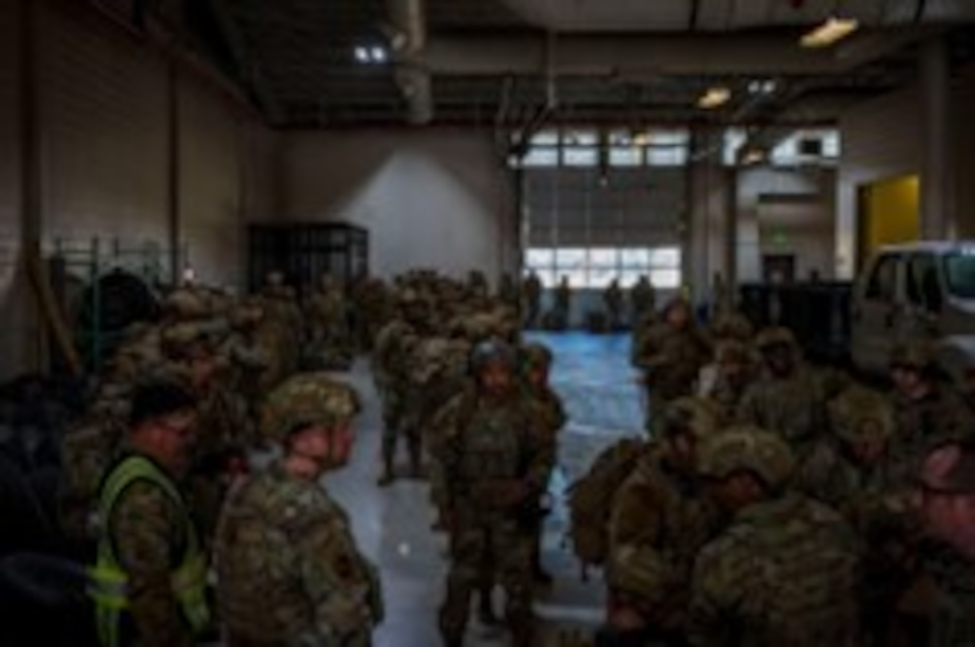 91st Security Forces Group defenders prepare to be assigned to fire teams during Exercise Bully Vigilance, at Minot Air Force, North Dakota, Oct. 13, 2022. BV is an semi-annual command and control exercise designed to train U.S. Strategic Command forces and assess joint operational readiness. (U.S. Air Force photo by Senior Airman China Shock)