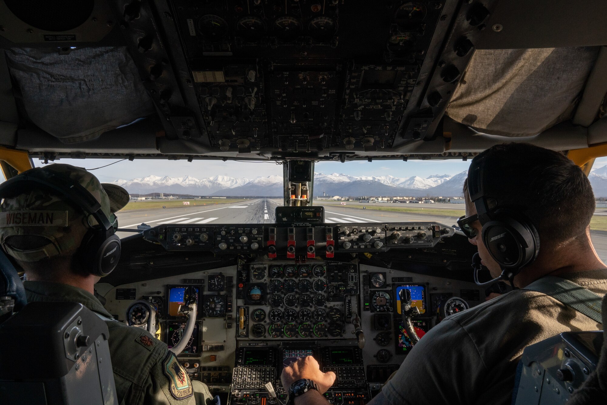 Maj. Richard Wiseman and Capt. Joshua Frizzell prepares for takeoff