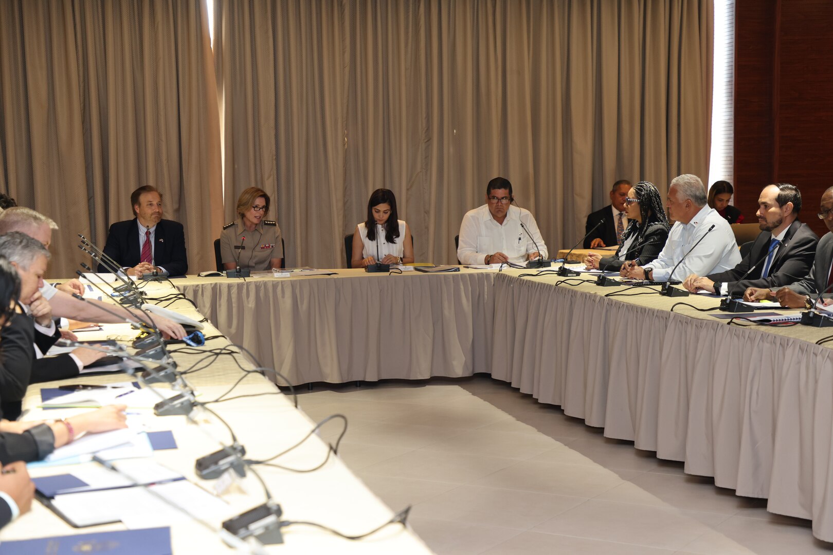 The commander of U.S. Southern Command, U.S. Army Gen. Laura Richardson, speaks during the sixth meeting of the High-Level Security Dialogue (HLSD) between Panama and the United States.