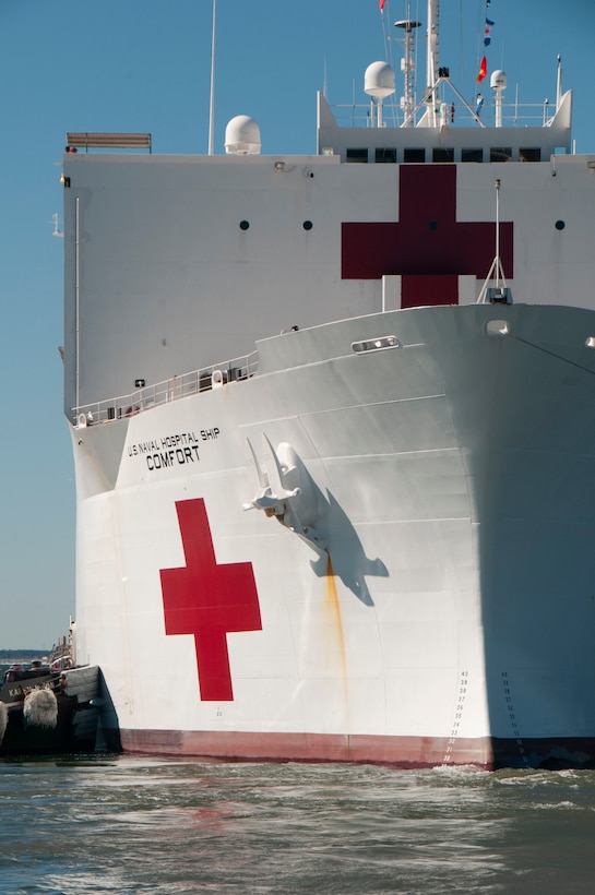 The hospital ship USNS Comfort departs Naval Station Norfolk for the 2-month Continuing Promise 2022 medical mission to Latin America and the Caribbean.