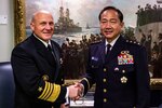 CNO and Japan Chief of Staff, Joint Staff Meet; Discuss Enhancing U.S.-Japanese Alliance
