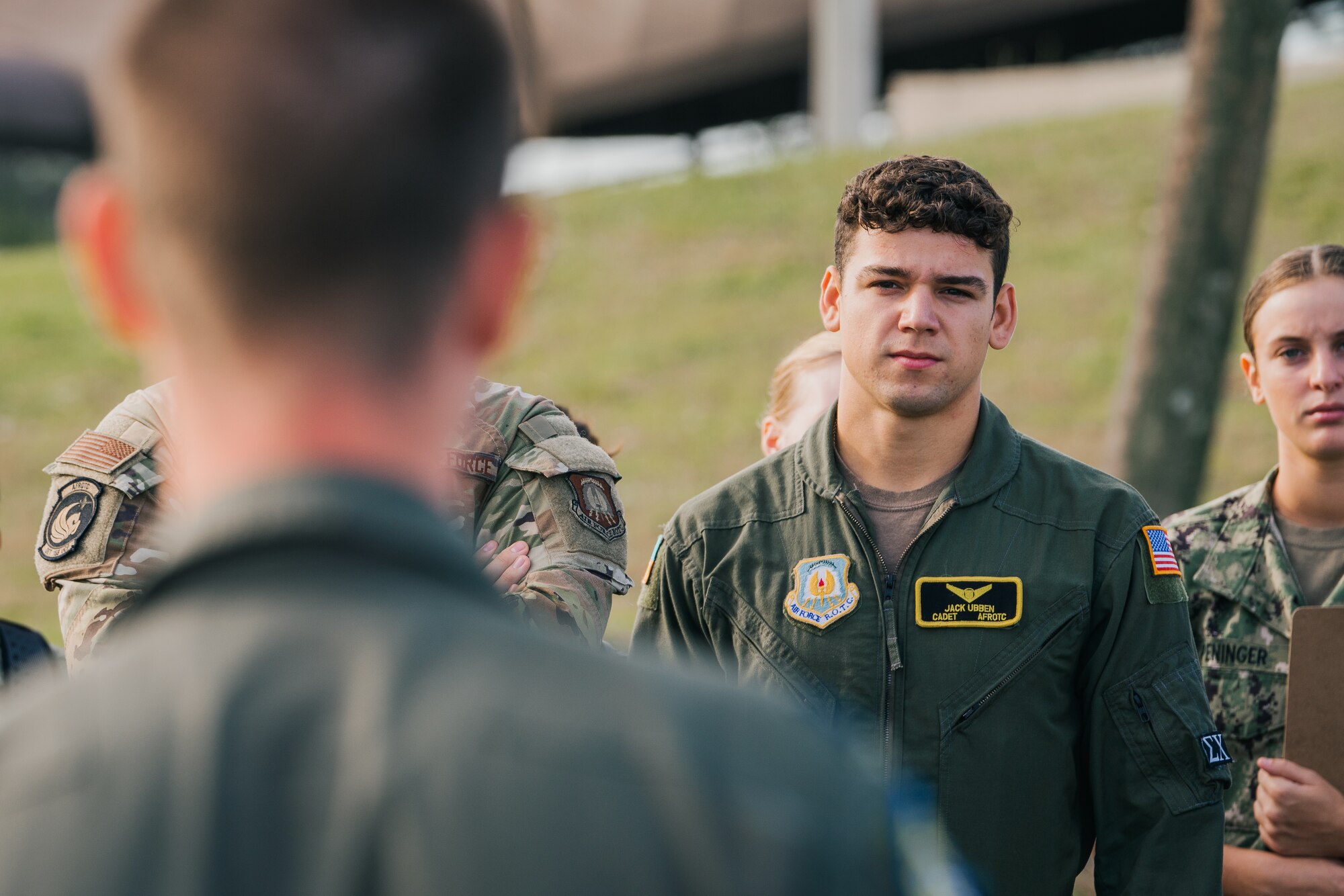 nstructor pilots assigned to the 85th Flying Training Squadron share their experiences in the Air Force with participants during an Aviation Inspiration Mentorship event at MacDill Air Force Base, Florida, Oct. 15, 2022.
