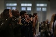 After taking the Oath of Citizenship, 42 Service Members and civilians take their vow of citizenship during a naturalization ceremony on Sembach Kaserne, Kaiserslautern, Germany on September 27, 2022. The ceremony was held to congratulate and welcome new citizens of the United States of America. (U.S. Army photo by Pfc. Samuel Signor)