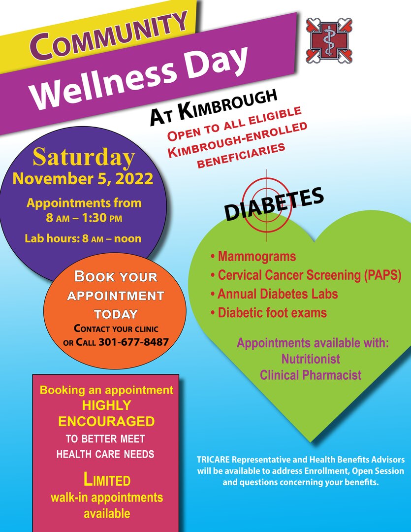 Community Wellness Day at Kimbrough Nov. 5