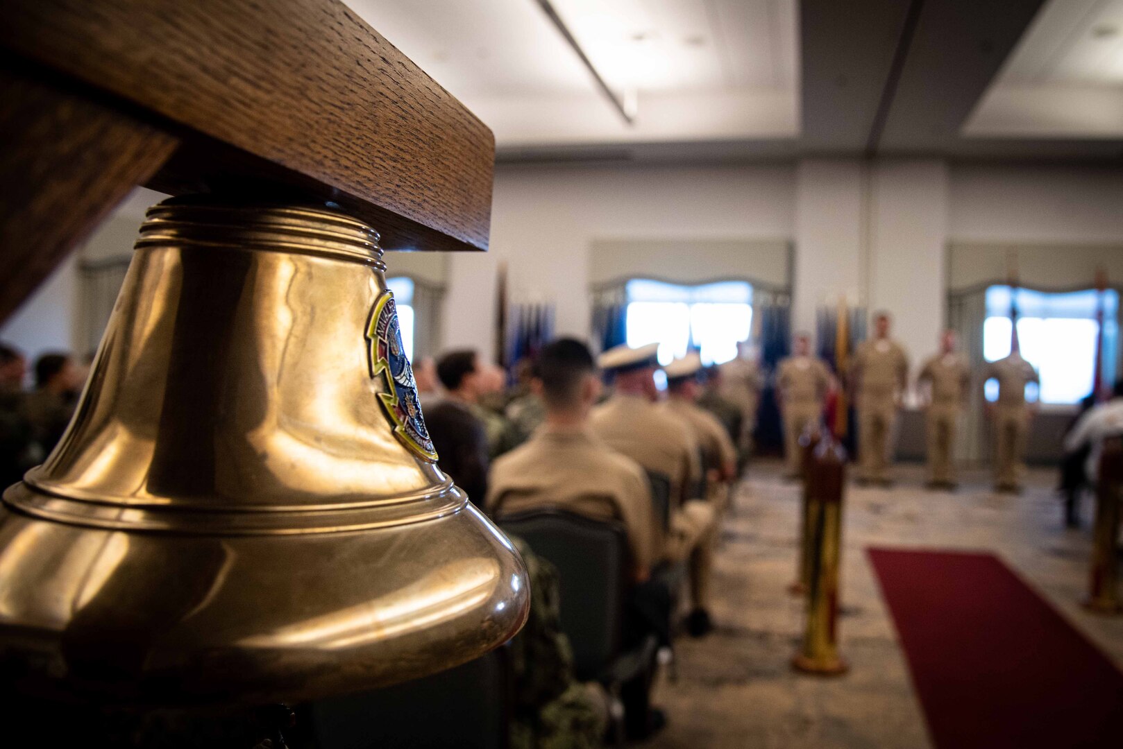 Five sailors serving aboard Marine Corps Air Station Cherry Point advanced to the rank of Chief Petty Officer during a ceremony held Friday, October 21, 2022.